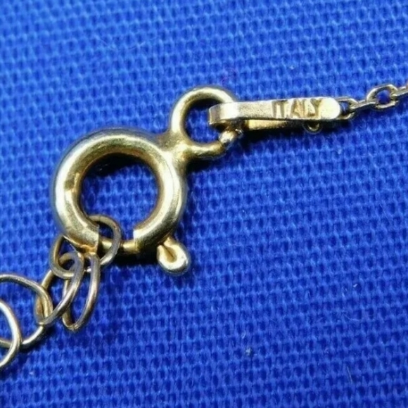 Italy 925 Gold Plated Sterling Silver Pearl Blessed Mother Virgin necklace - Picture 10 of 11